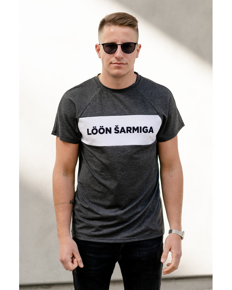 MEN LÖÖN ŠARMIGA T-SHIRT DARK GREY