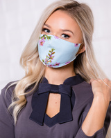 FLOWER BLUE MASK-1 PIECE