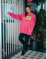 UNISEX FUCHSIA GREEN VÕRDSUS SWEATER