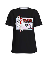 “Merry christmas glam babe” black t-shirt