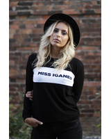 CUSTOM SLOGAN - BLACK SWEATER
