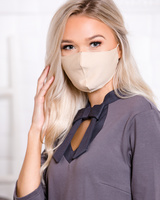 FACE MASK BEIGE -1 PIECE