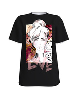 LOVE YOU black womens t-shirt