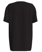 BLACK POCKET ANIMAL NOT ENEMY PRINT T SHIRT