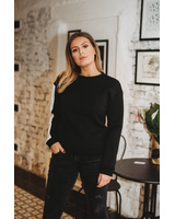CUSTOM SLOGAN - BLACK SWEATER