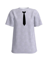 Tie T-Shirt UNISEX Light Grey