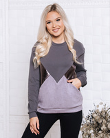 DARK GREY TRIANGLE SILVER SWEATER