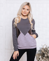 DARK GREY TRIANGLE SILVER SWEATER