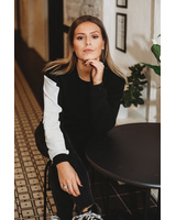 CUSTOM SLOGAN - BLACK SWEATER