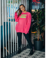 UNISEX FUCHSIA GREEN VÕRDSUS SWEATER