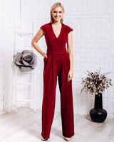 WRAP RAGLAN JUMPSUIT BORDEAUX