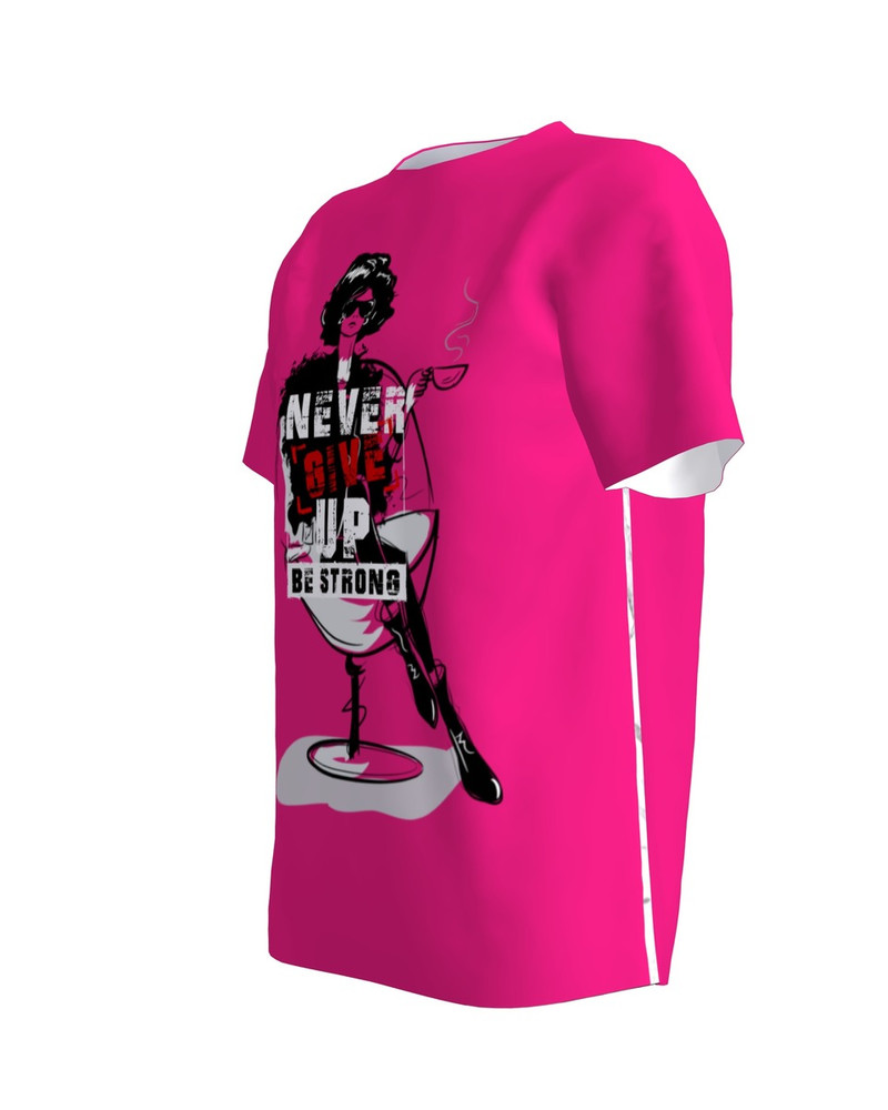 T-shirt pink BE STRONG