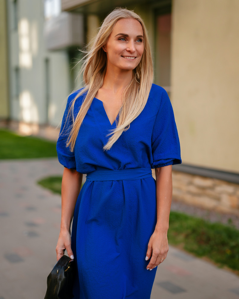 SUMMER COMET MAXI DRESS ELECTRIC BLUE