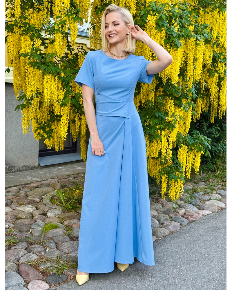 SHIFTED MAXI DRESS BLUE