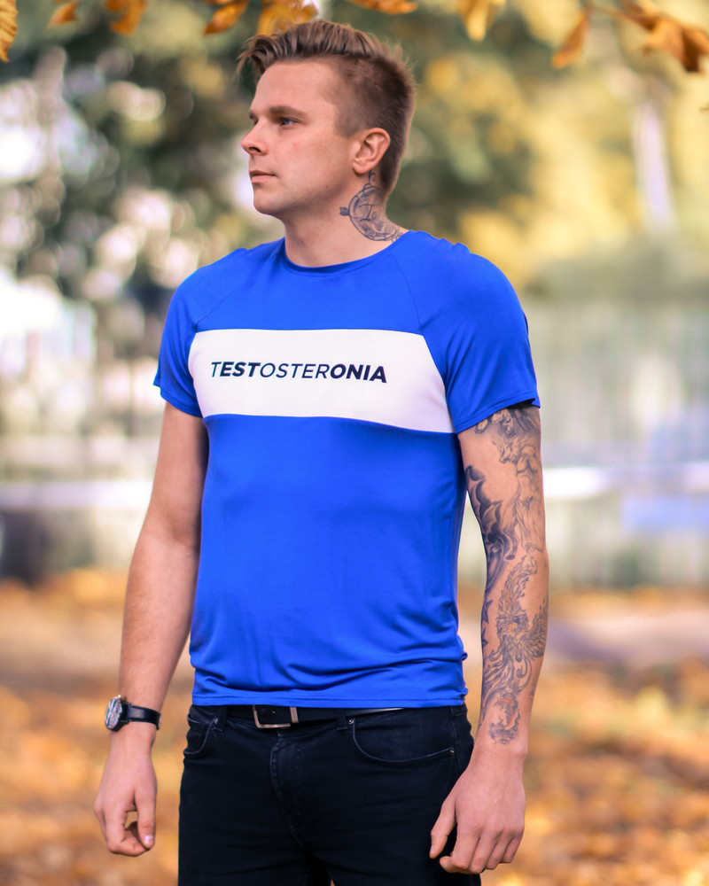 MEN TESTOSTERONIA T-SHIRT BLUE