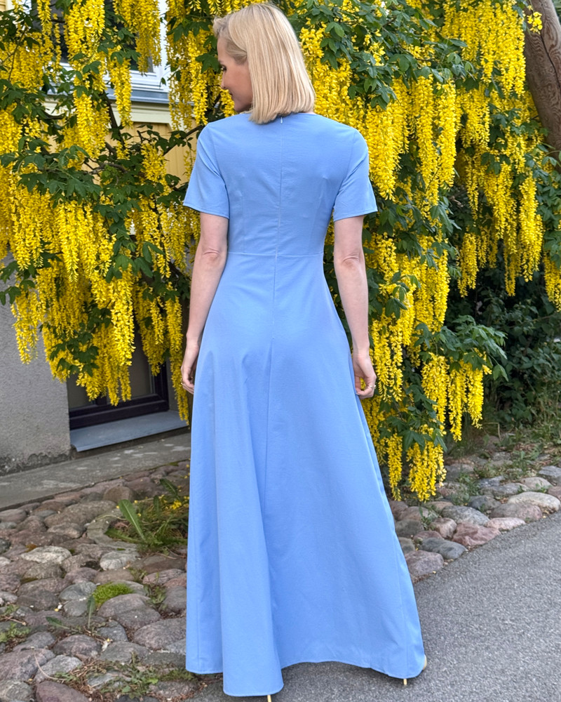 SHIFTED MAXI DRESS BLUE