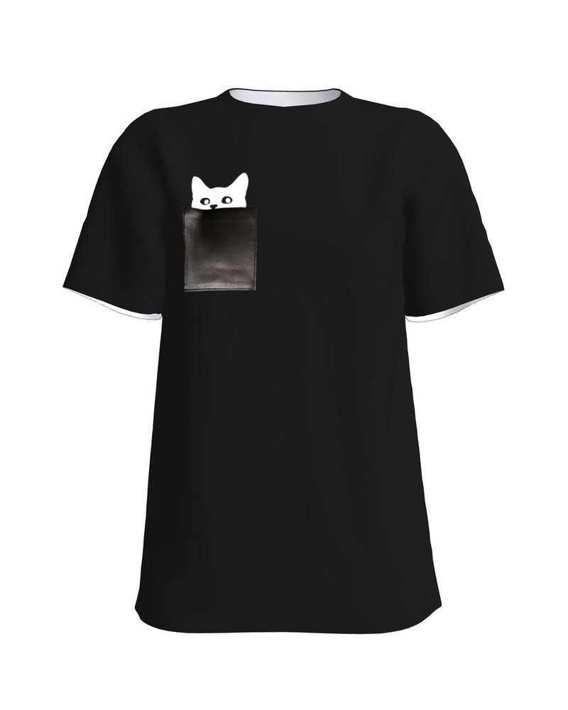 KITTY SLIM T-SHIRT BLACK