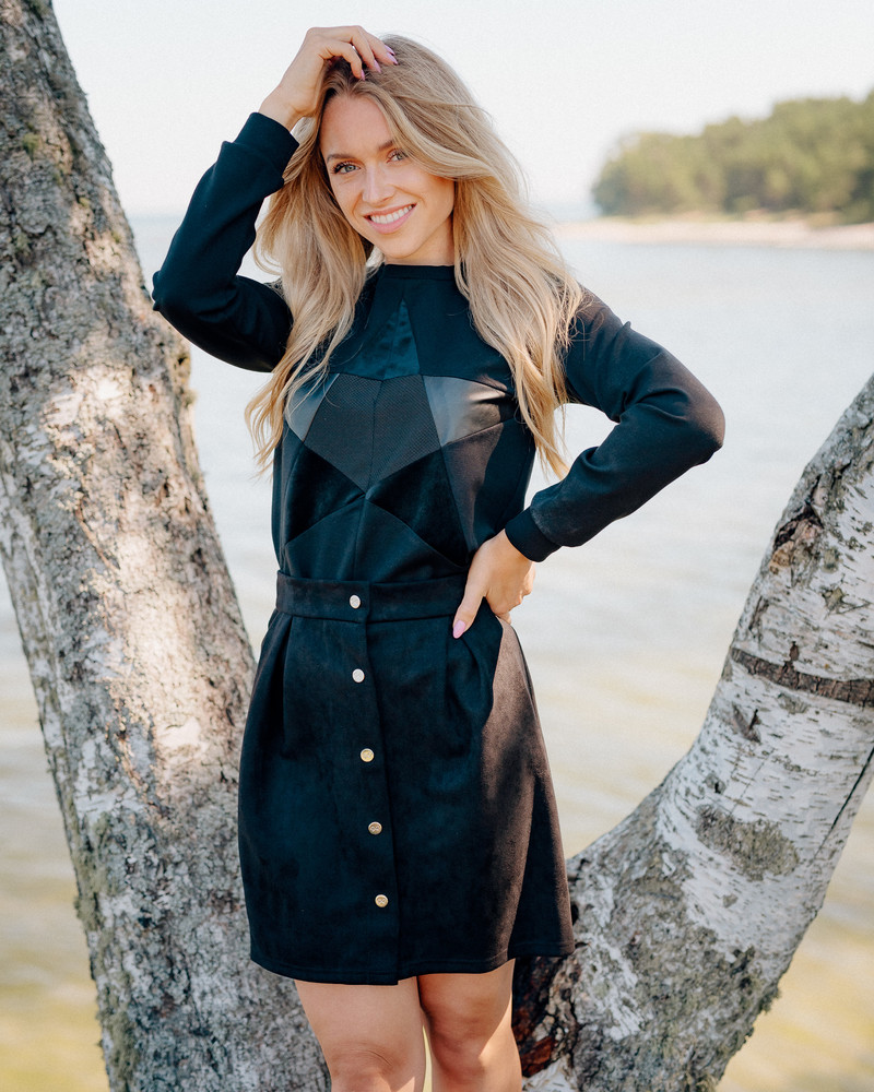 TD POPPPER TULIP SKIRT BLAC