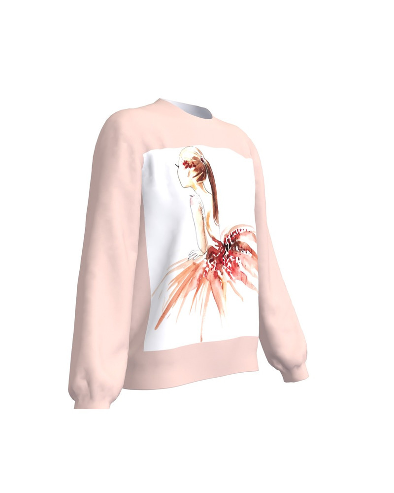 Dreaming Ballerina Women's Regular Sweatshirt Pink