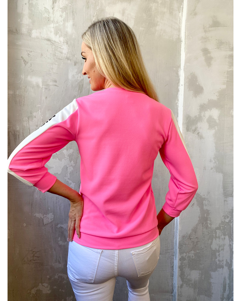 MISS IGANES SIDE QUARTER SHIRT NEON PINK