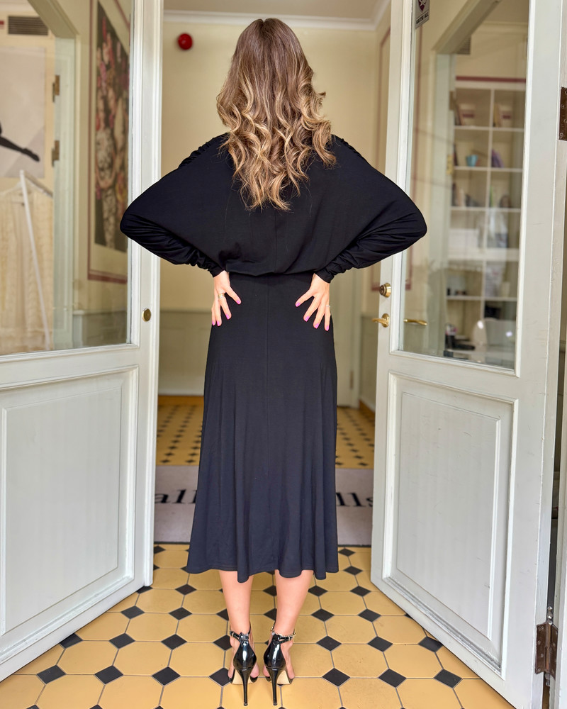 PALOMA MIDI DRESS BLACK