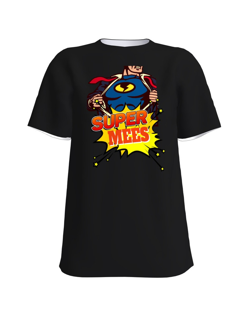 SUPER MEES UNISEX T-SHIRT BLACK