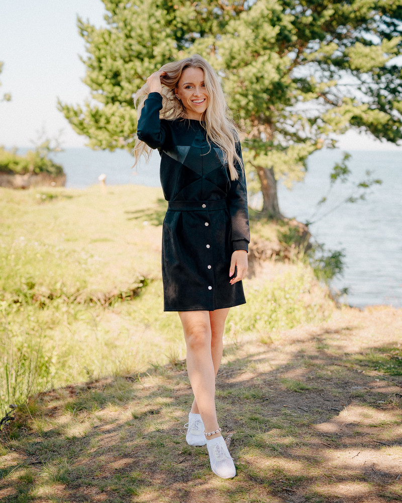 TD POPPPER TULIP SKIRT BLAC