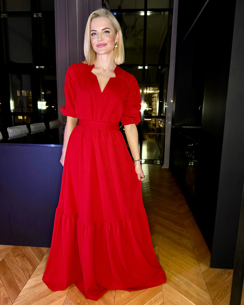 COMET MAXI DRESS RED