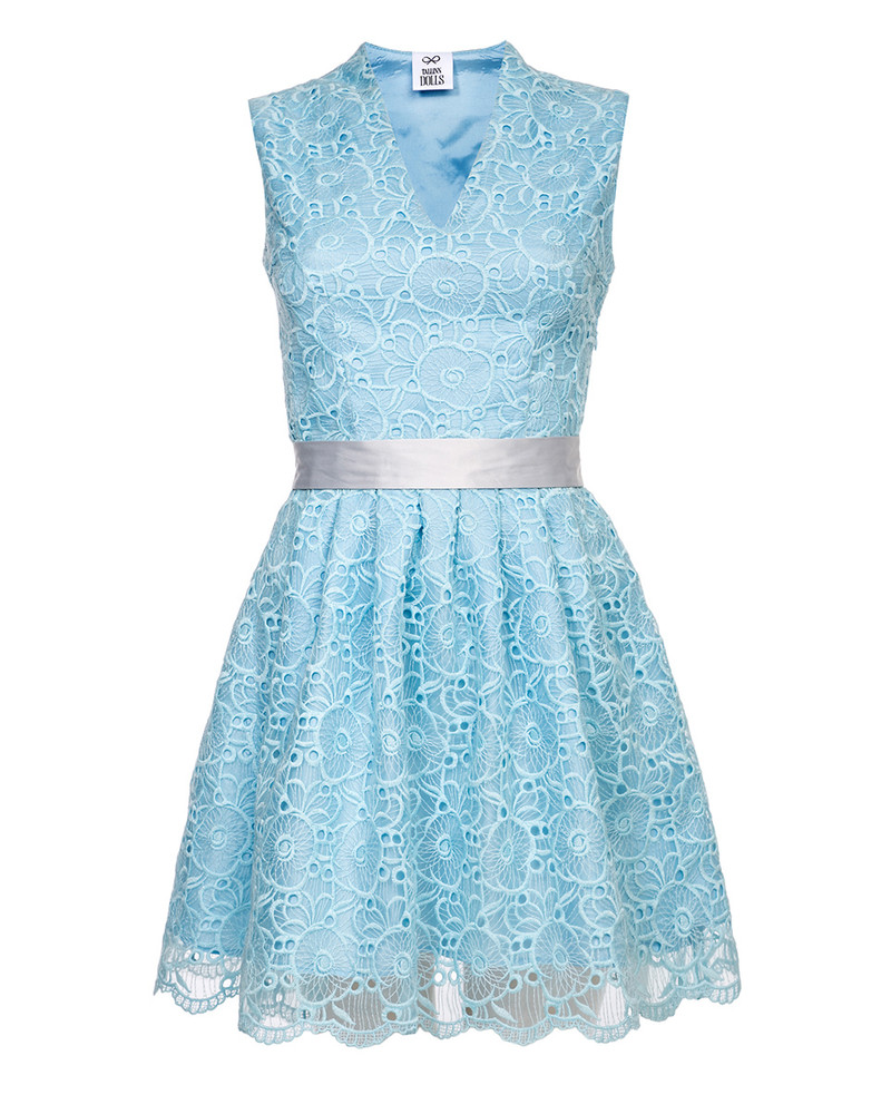 DREAMER DRESS LACE BLUE