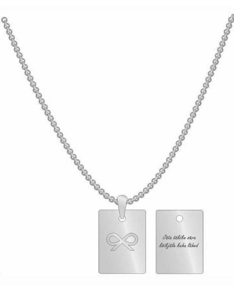 TD BOW NECKLACE SILVER