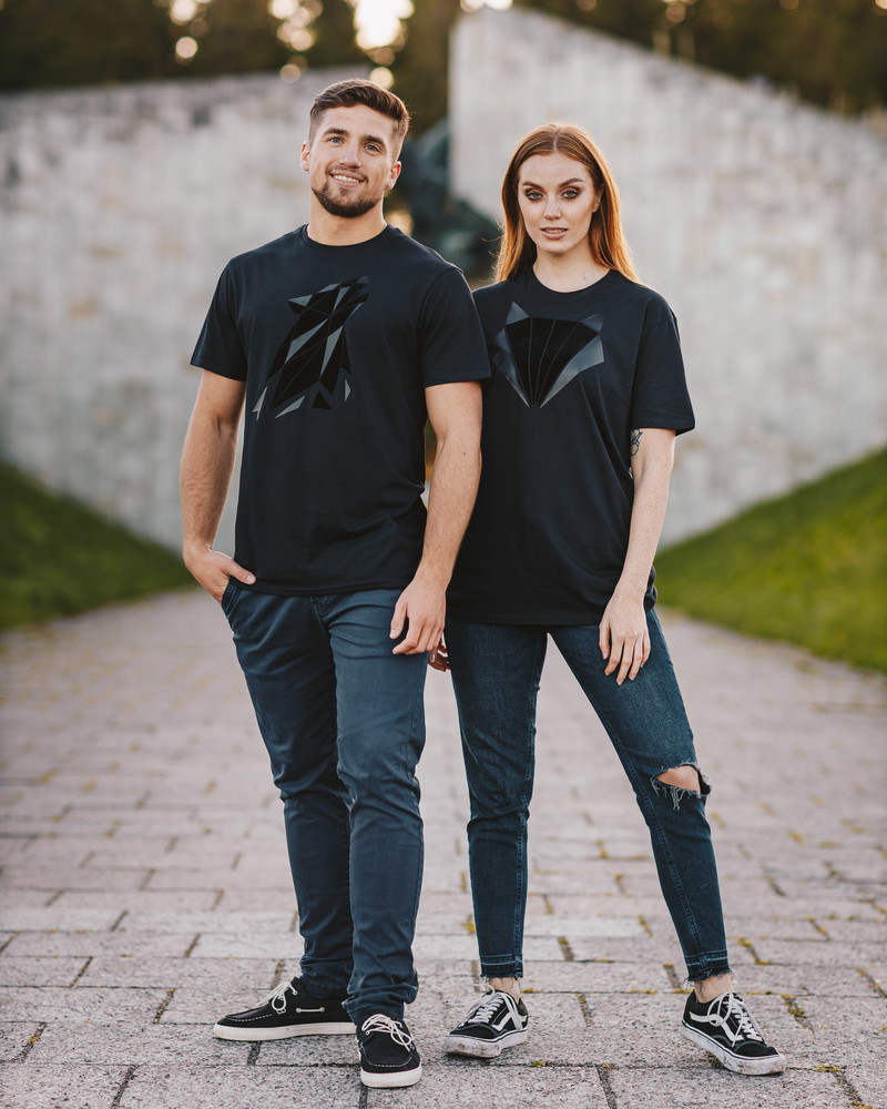 WOLF UNISEX T-SHIRT BLACK