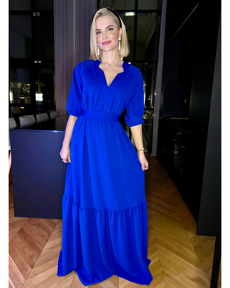 COMET MAXI DRESS ELECTRIC BLUE