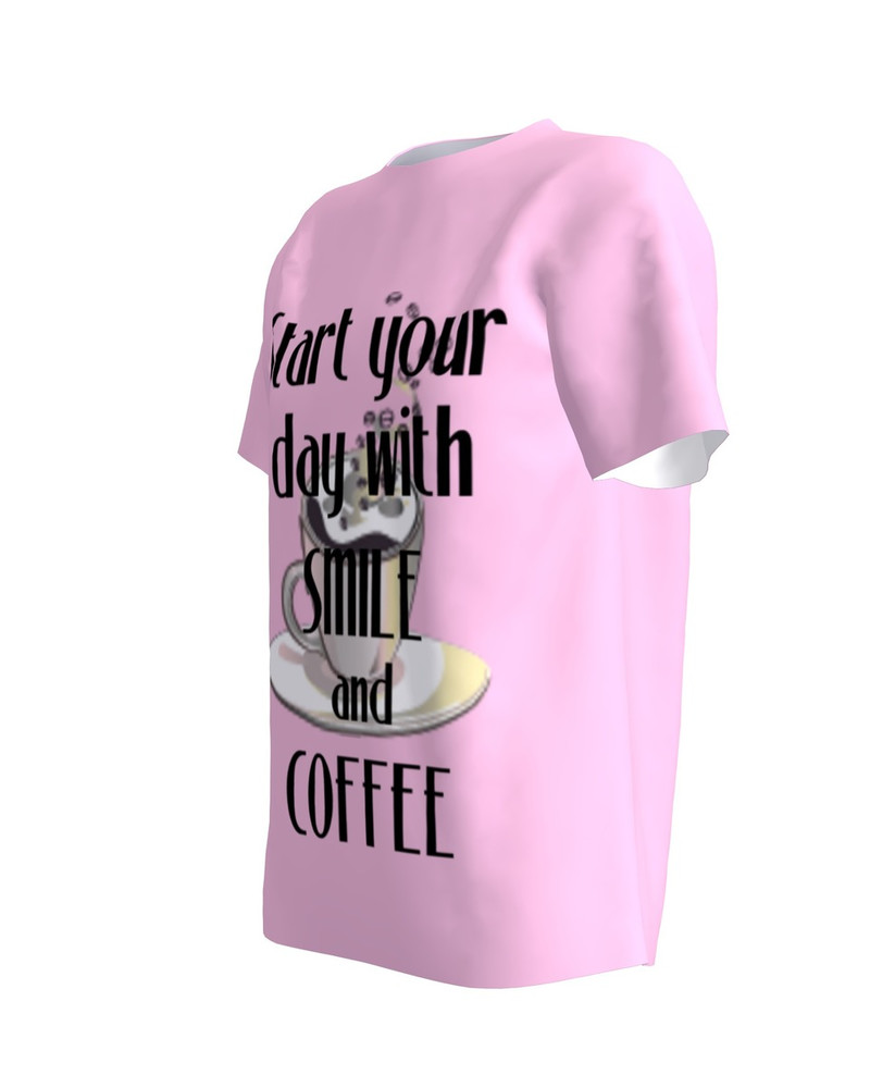 T-shirt pink Start your day