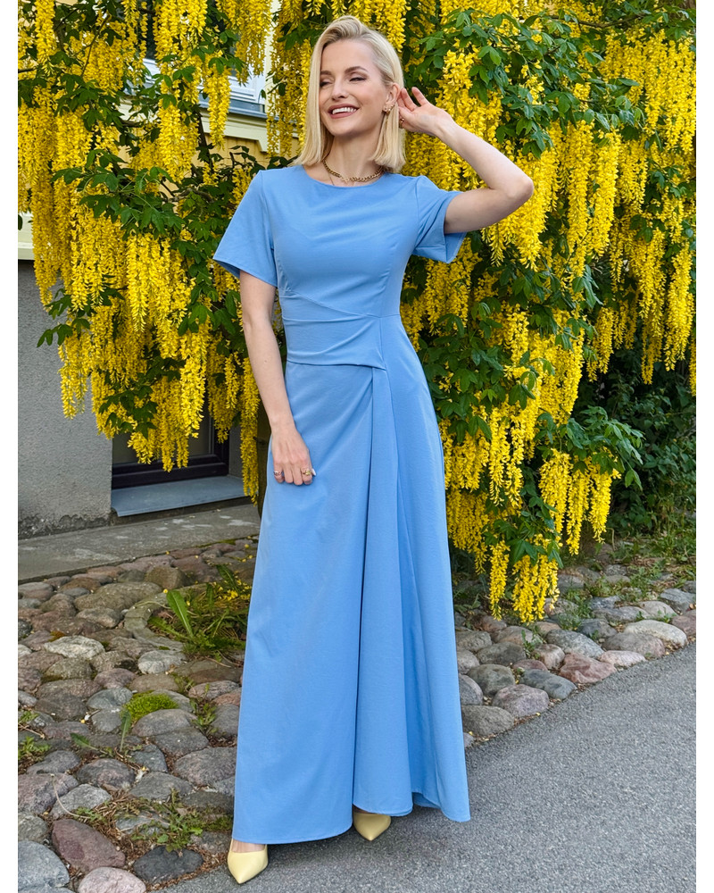 SHIFTED MAXI DRESS BLUE