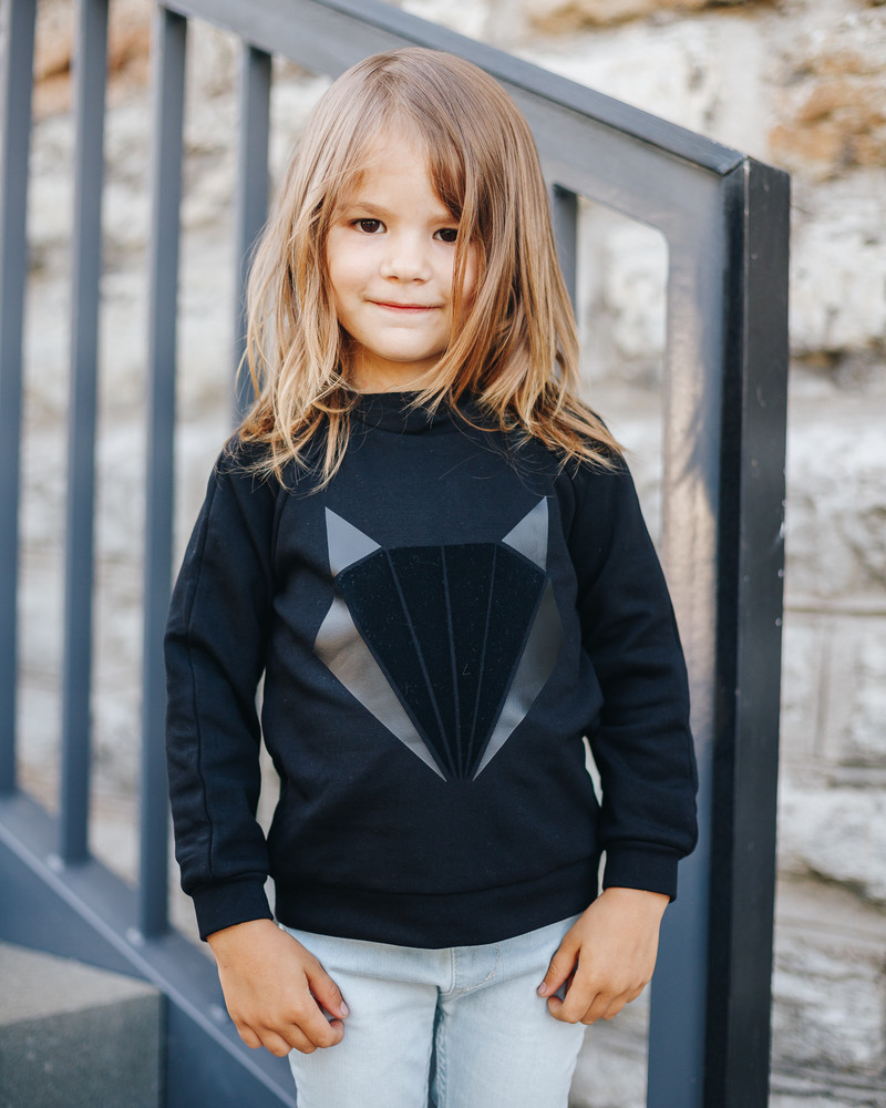 FOX KIDS SWEATSHIRT BLACK