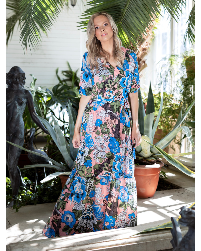 SUMMER COMET MAXI DRESS MAGIC FLOWERS