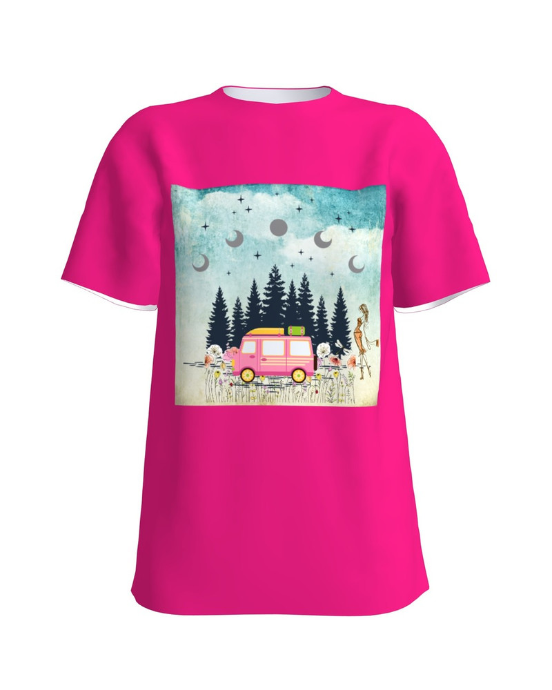 T-shirt pink TRAVEL