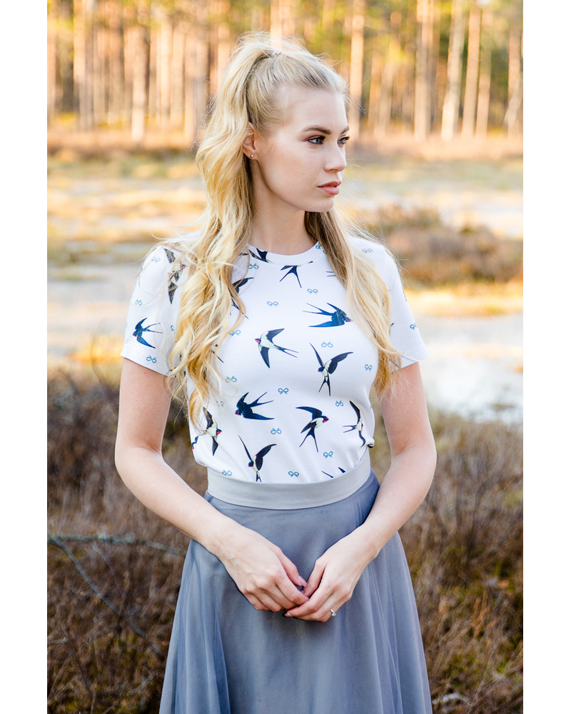 SWALLOW T-SHIRT IVORY