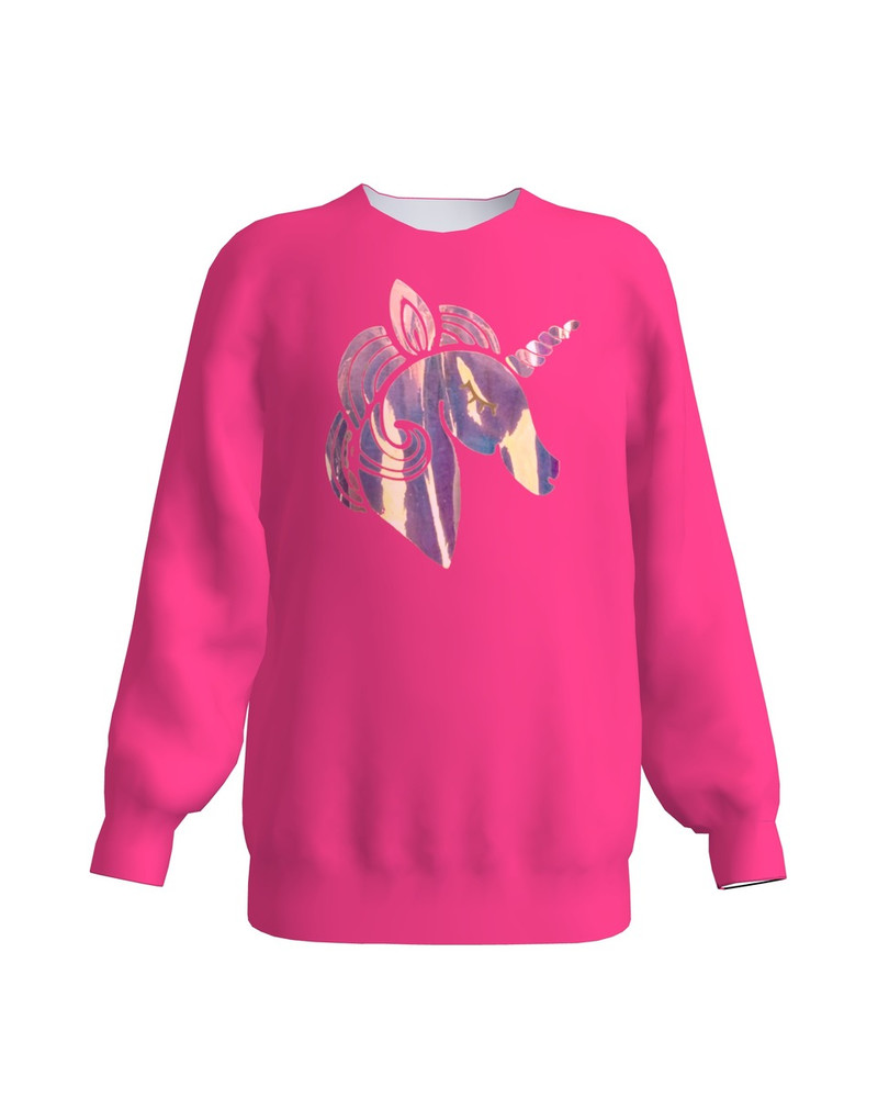 UNICORN KIDS SWEATSHIRT FUCHSIA