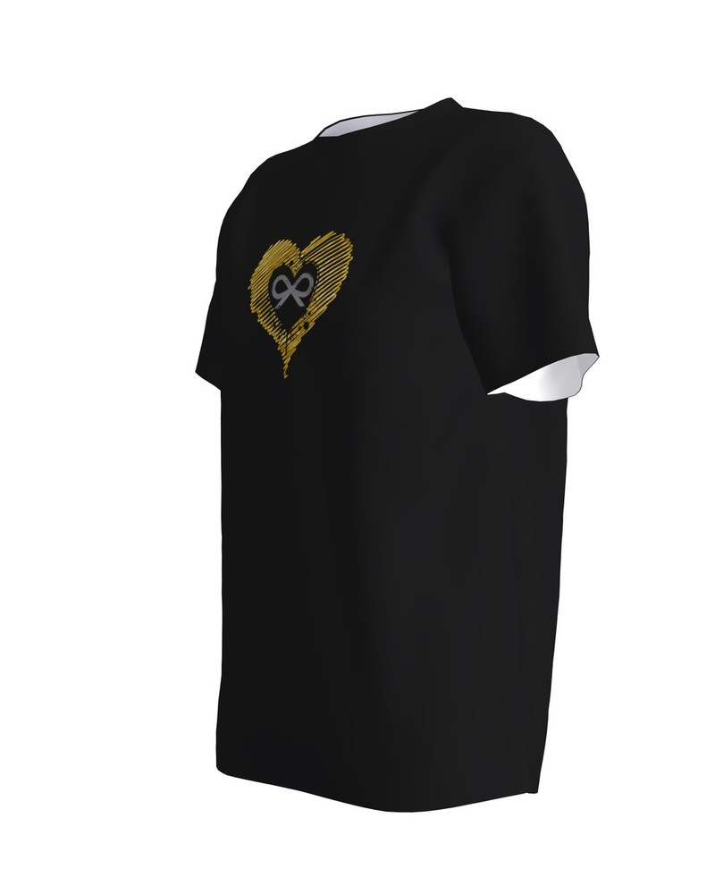 T-shirt Golden heart