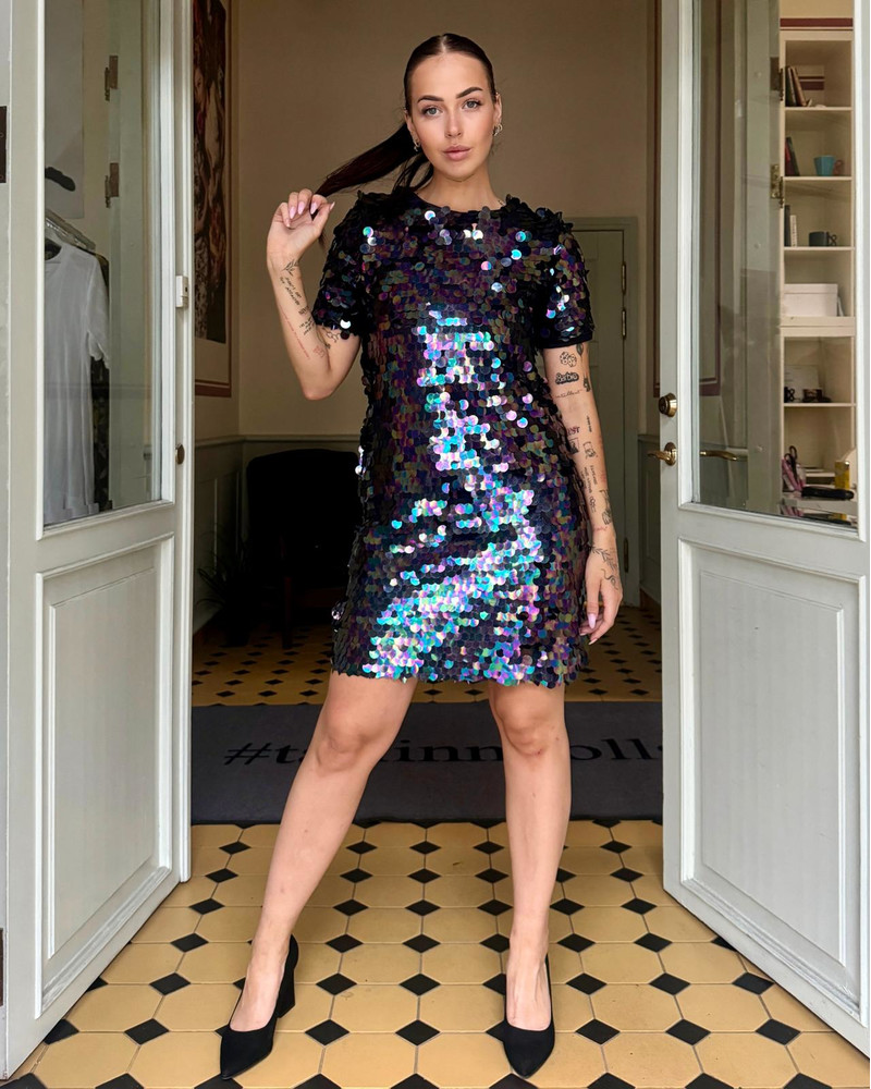 MULTICOLOR SEQUIN DRESS