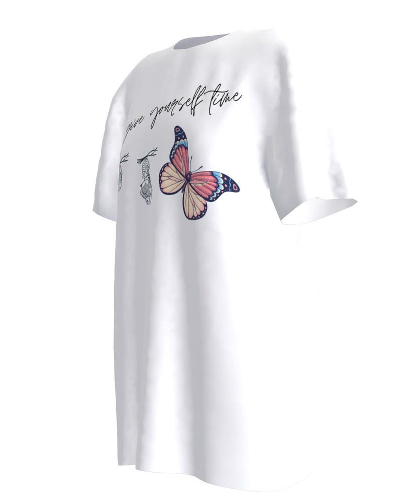 GIVE YOURSELF TIME WHITE T-SHIRT