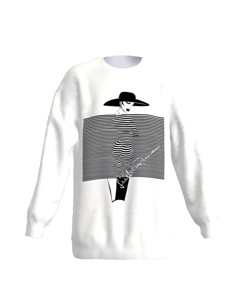 Imagination stripes loose sweatshirt