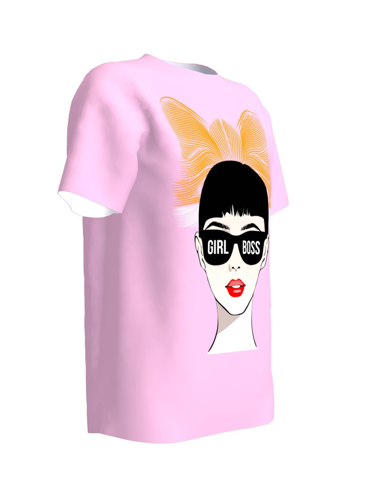 T-shirt pink LADY