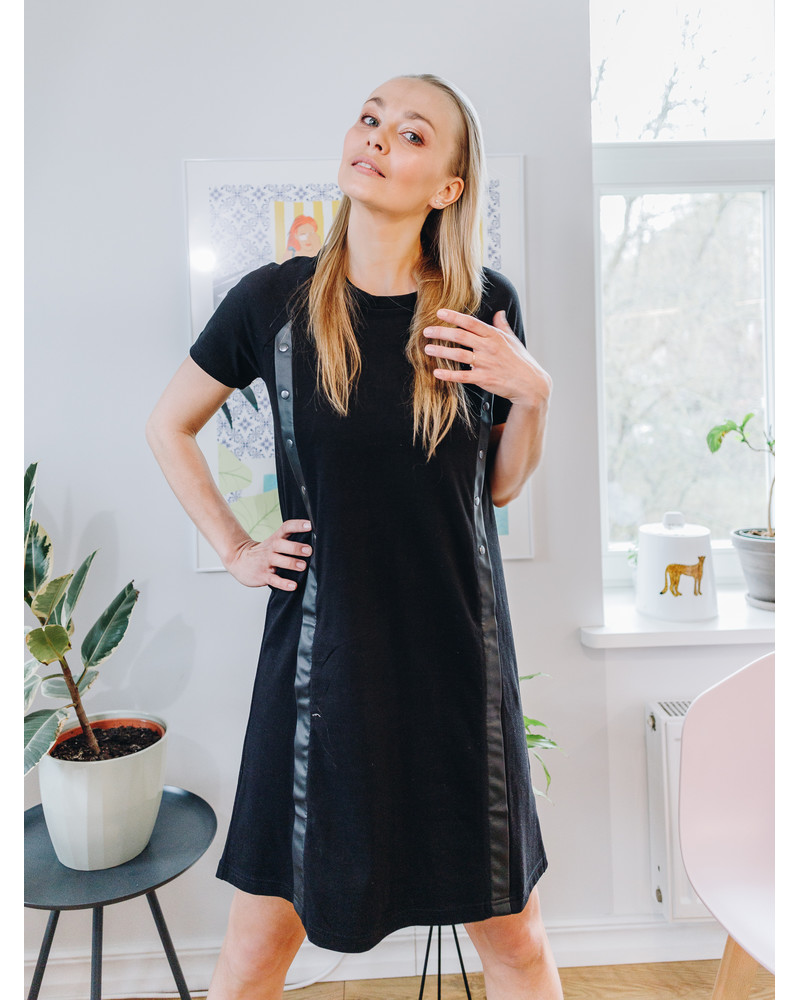NURSING DRESS BLACK