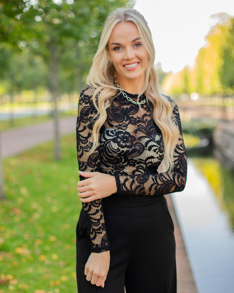 LACE SHIRT BLACK