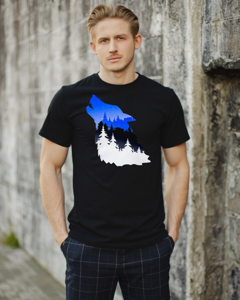 ESTONIAN WOLF T-SHIRT UNISEX  BLACK