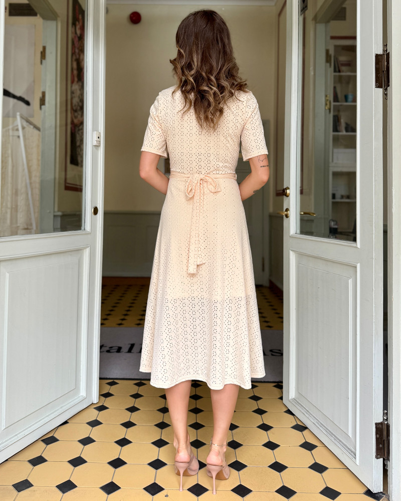 FLOWER MIDI DRESS YELLOW