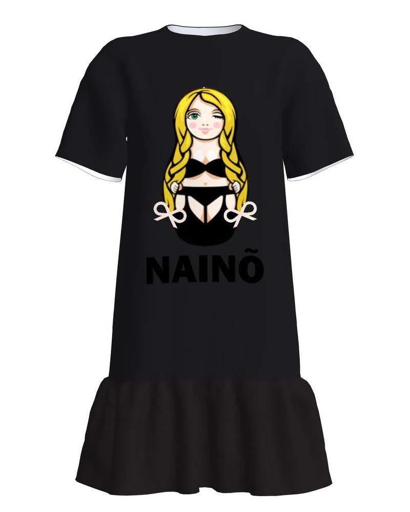 T-Shirt Dress With Frill JULGE NAINÕ