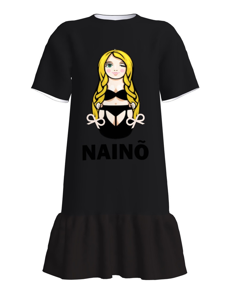 T-Shirt Dress With Frill JULGE NAINÕ